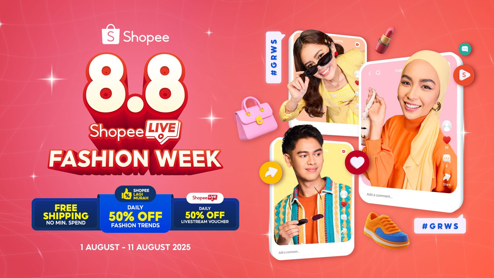 8.8 Shopee Live Fashion Week_KV_EN 2